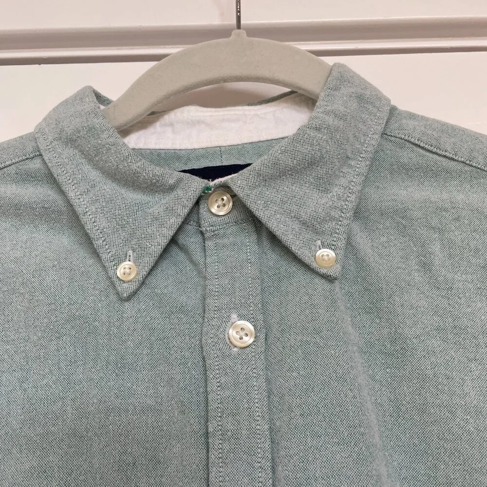 Charles Tyrwhitt Weekend Extra Slim Fit Button Down, Long-Sleeve Shirt, Green, M